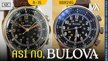 Cuando no superas al Original - BULOVA A-15 Pilot 96A245 - reloj automático