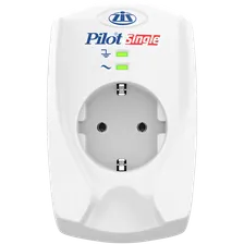 Сетевой фильтр ZIS Pilot Single, 1 outlet, 16A, microprocessor, white Pilot Single