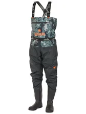 Полукомбинезон заброд. Norfin PILOT CAMO BOOTFOOT р.44-L-S с сапогами резина