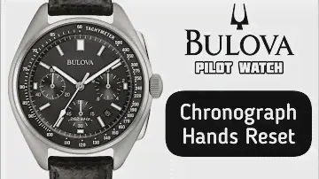 How To Reset Chronograph Hands BULOVA Apollo Pilot Watch