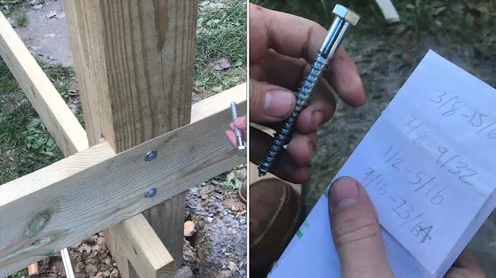 how to PROPERLY install “lag bolts” (pilot holes sizes￼)