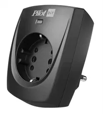 Сетевой фильтр Pilot BIT, 1 розетка, черный (16А) Surge Protector ZIS Pilot BIT, 1 outlet, black (16A) (Pilot BIT)